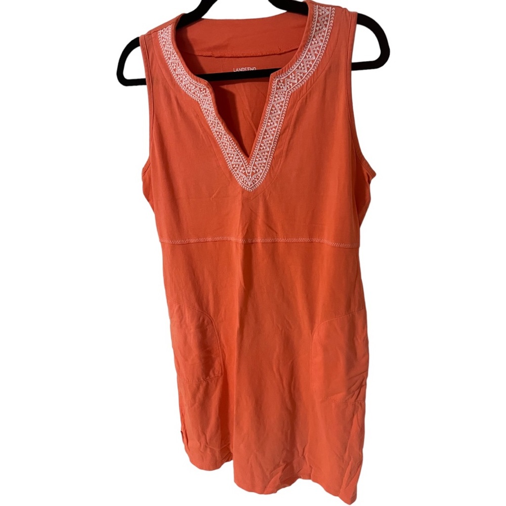 A sweet Land’s End Orange dress in size small - Picture 2 of 7